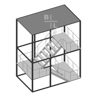 Treppencontainer EG – 1. OG