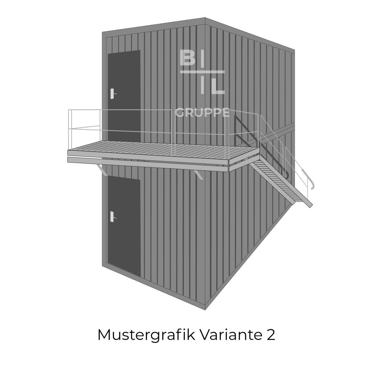 1 Stk. Außentreppe (EG bis 1. OG)