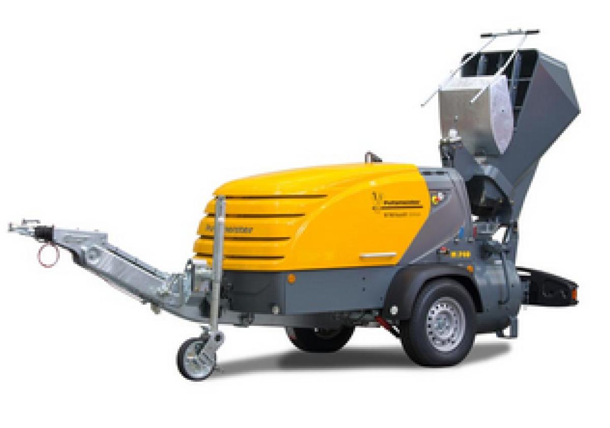 Estrichpumpe Putzmeister M 740 mit Förderschlauch