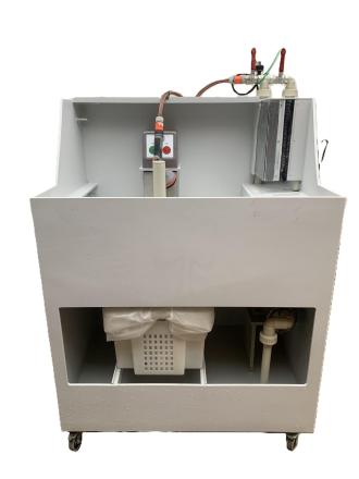 Spaltanlage mobil auf Rollen, geschlossener Wasserkreislauf, ColourClean Typ 100, Hopf 