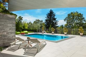 Pool-Verfüllung, Pool betonieren