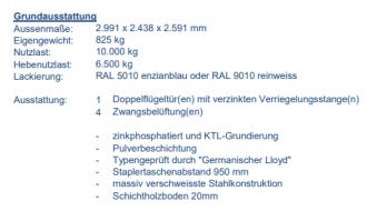 Lagercontainer LC10'