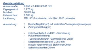 Lagercontainer LC20'
