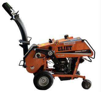 Holzhäcksler Eliet Mit Räderlaufwerk Einzugswalze max. Aststärke 130 mm max. 6 m³/h. Friedrichshafen