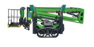 Raupenbühne Avant Leguan L 190, Höhe max. 19 m 9,8 m max. seitliche Reichweite 