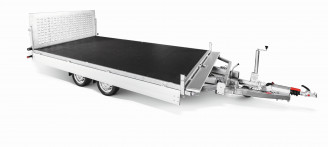 Baumaschinenanhänger mieten 3500 kg böckmann