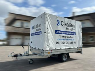 Anhänger Pritsche Plane 1300KG Zulassung 