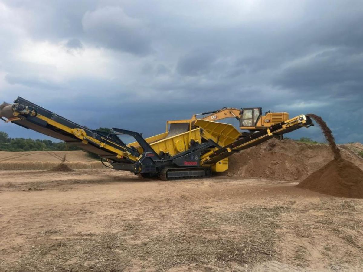 Keestrack K6 - Schwerlast-Siebanlage