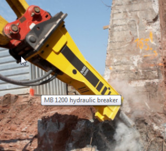 Młot hydrauliczny Epiroc MB 1200 