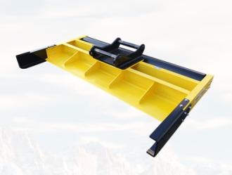 Planierbalken 2,5m mit OQ45 Aufnahme mit Andrückwalze 