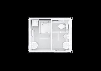 BASIC LINE WC/DUSCH 10 ft WC-Container Kombi Sanitärcontainer