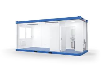 20-Fuß-Wohncontainer mit WC/Dusche Raumcontainer