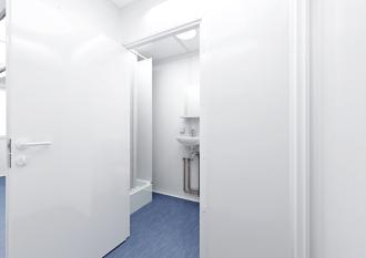 20-Fuß-Wohncontainer mit WC/Dusche Raumcontainer