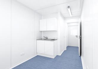Wohncontainer mit WC/DU/Miniküche Raum- & Bürocontainer 20 ft