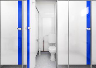 WC-Container Herren mit sep. WC und Flur Sanitärcontainer