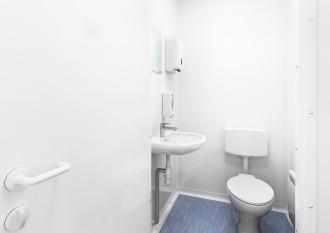 20-Fuß-Raumcontainer mit WC/Miniküche Raum- & Bürocontainer