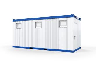WC-/Dusch-Container Schwarz-Weiß Schleusencontainer Sanitärcontainer Kiel