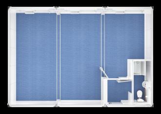Trioanlage mit Windfang, WC und Dusche - 20 ft - 6 x 9 m Duo- & Trioanlagen