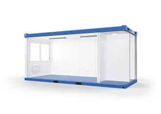 Raumcontainer mit Windfang Raum- & Bürocontainer