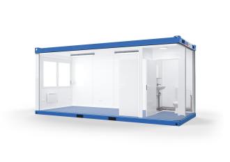 Raumcontainer mit WC Raum- & Bürocontainer