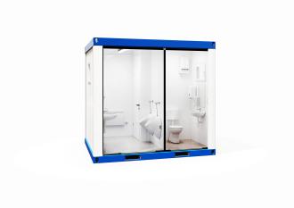 WC-Container D/H Bau 10 ft Sanitärcontainer Damen und Herren