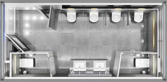 SUPERIOR LINE WC HERREN Superior Line Sanitärcontainer