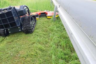 Kreiselmulcher / Solarmäher Kreiselmäher  Anbau Energreen Raupen