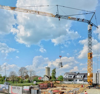 53 K Liebherr Kran Freiberg Sachsen
