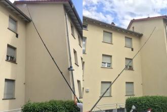 Hochdruckreiniger Heisswasser Anhänger | Fassadenreinigung | Pflasterreinigung | Dachreinigung | mit Bedienpersonal