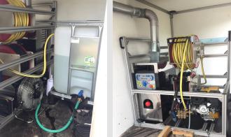 Hochdruckreiniger Heisswasser Anhänger | Fassadenreinigung | Pflasterreinigung | Dachreinigung | mit Bedienpersonal