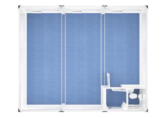 Trioanlage mit Windfang, WC - 20 ft - 6 x 7,5 m Duo- & Trioanlagen Rostock