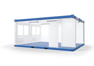 Duoanlage mit Windfang - 20 ft - 6 x 5 m Duo- & Trioanlagen