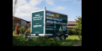 Mobile Heizzentrale 56 kW – Sofort einsatzbereit | CO₂-neutral | Rental Heat