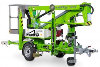 Anhänger-Arbeitsbühne Nifty 120T: 12,20 m Arbeitshöhe | 6,10 m Reichweite | Elektro