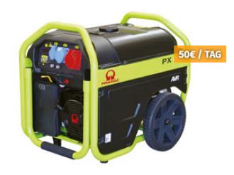 Stromerzeuger 5 KVA Pramac Benzin PX 8000 T – Drehstrom fahrbar München