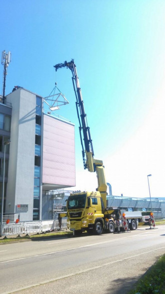 Autokran mieten Lkw mit Ladekran Palfinger