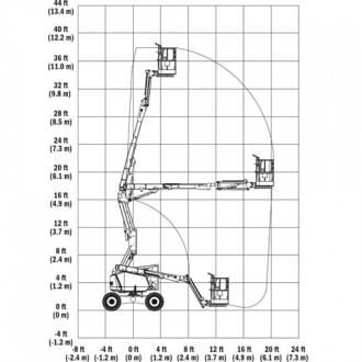 Gelenkteleskopbühne Hybrid Allrad JLG H340AJ