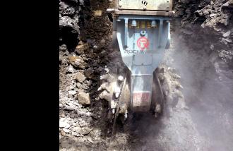 Bagger Anbaufräse Rockwheel G50