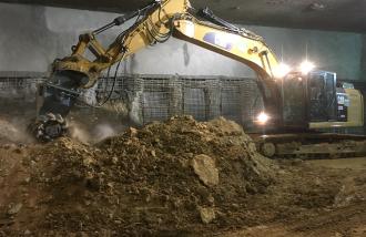 Bagger Anbaufräse Rockwheel D15