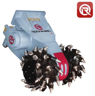 Bagger Anbaufräse Rockwheel G40 