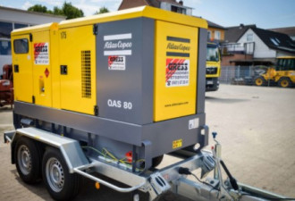 Atlas Copco QAS 125 KVA Stromaggregat mobil 