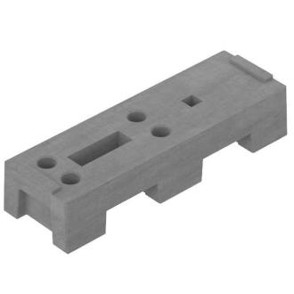 Bauzaunfuß aus 100% Recycling Kunststoff 