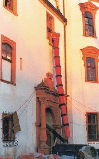 Schuttrohr Kunststoff Bauschuttrohr Schuttrutsche von Müba 