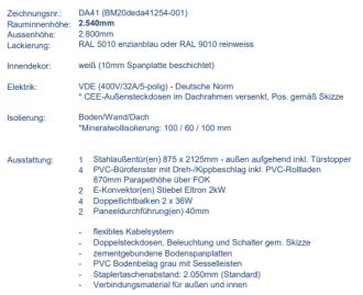 BÜRO- /MANNSCHAFTSCONTAINER "DOPPELANLAGE" BM20'