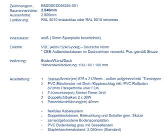 BÜRO- /MANNSCHAFTSCONTAINER BM20'