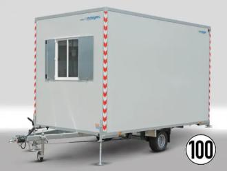 Bauwagen 3,5 m Schnellläufer 80 km/h