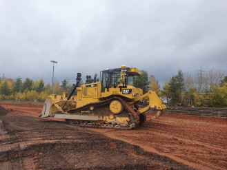 Planierraupe mit Fahrer mieten 23 t Cat D 6 T XL GPS Steuerung 
