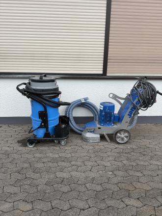 Betonschleifmaschine Janser 250E + Industriesauger mieten | Komplett-Set