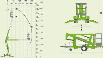 Anhänger Arbeitsbühne - 120T