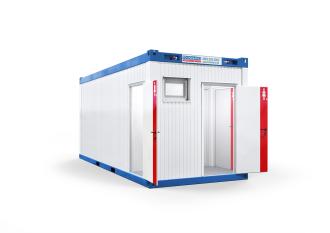 Sanitärcontainer WC-Container D/H mit Flur/Miniküche